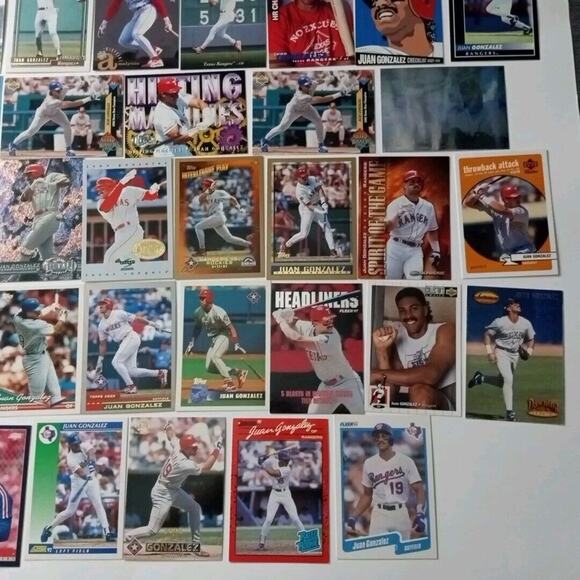 Lot Of 47 Juan Gonzalez Baseball Cards HOF Rangers All-Star Topps Upper Deck - Picture 6 of 11